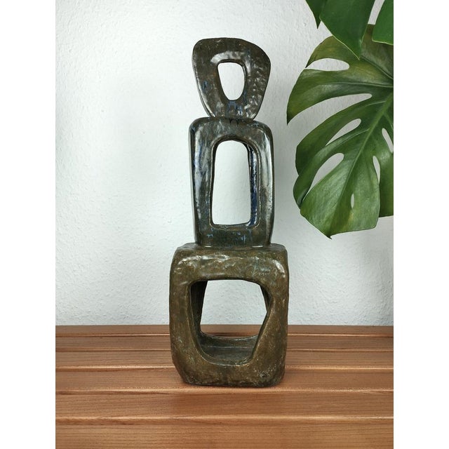 Ceramic Abstract Sculpture, 1970s For Sale - Image 15 of 16