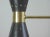 Black Mid-Century French Black Double Cone Diabolo Pendant Chandelier, 1950s For Sale - Image 8 of 15
