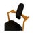 Ergonomically Shaped Flysit Rocking Chair in Black Leather Upholstery with Wooden Frame by Peter Opsvik for Stokke For Sale - Image 3 of 9