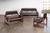 Mid-Century Modern Brazilian Modern Leather Sofas and Lounge Chair by Percival Lafer, 1970s, Set of 3 For Sale - Image 3 of 18