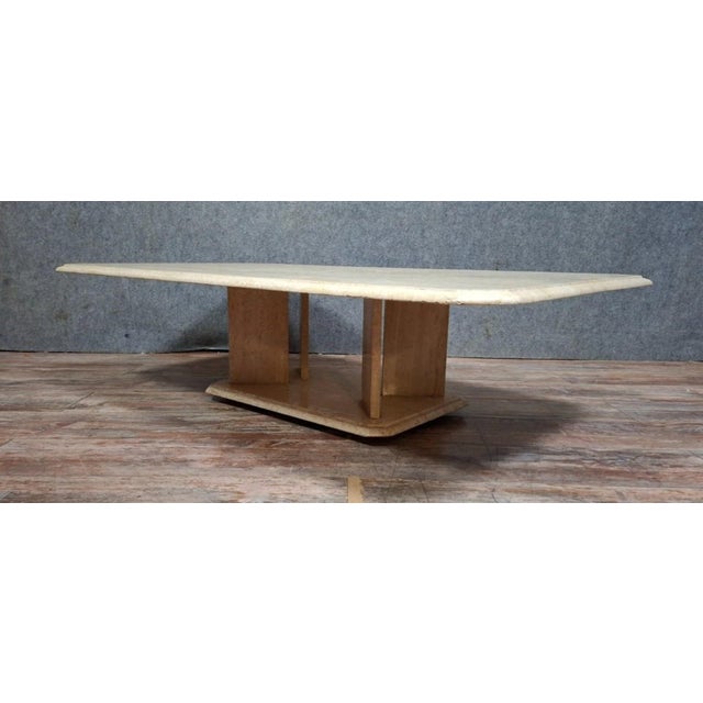 Travertine Coffee Table, 1970s For Sale - Image 6 of 9