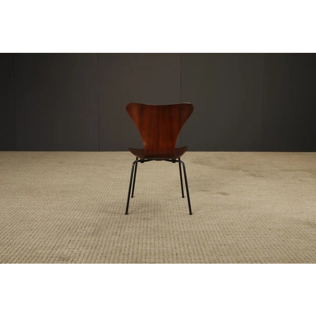 Arne Jacobsen 'Series-7' Jacaranda Rosewood Stacking Chairs, 1960s, Signed For Sale - Image 12 of 18