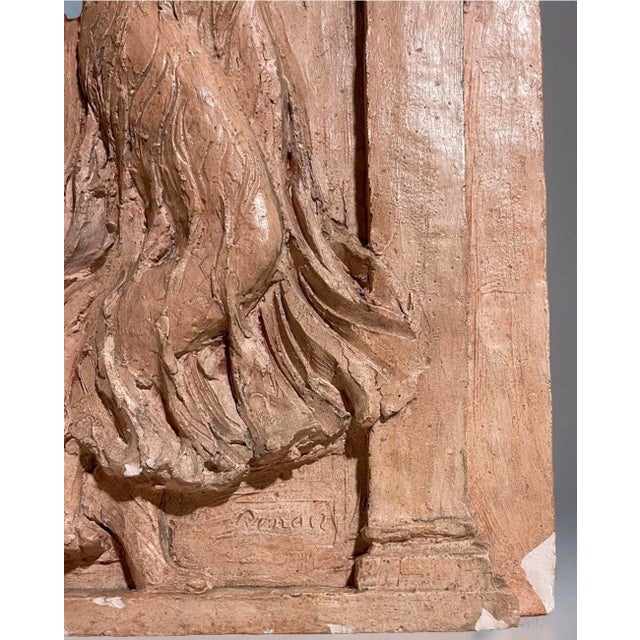 Late 20th Century Late 20th Century Limited‑Edition Renoir/Guino Terra Cotta Relief — “Dancer With Tambourine,” Coa Included For Sale - Image 5 of 8