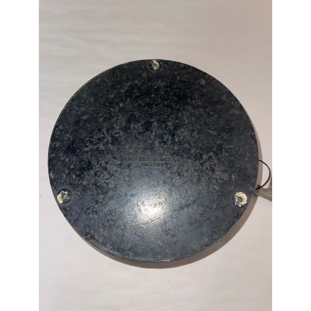 Authentic Wwii Chelsea Clock Co. u.s. Navy Deck Clock in Original Bakelite Case With Key For Sale - Image 6 of 10