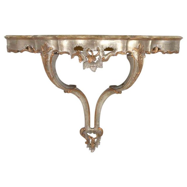 Gold Small Console, Italy, Late 19th Century For Sale - Image 8 of 8