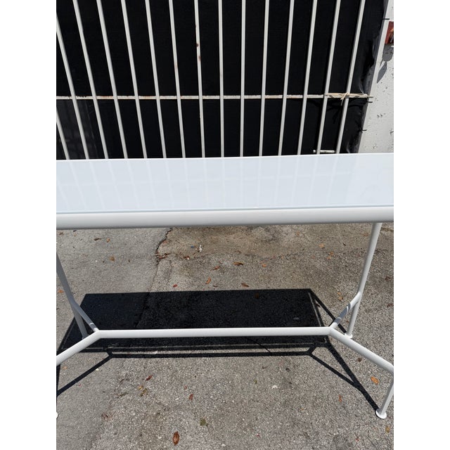 Richard Schultz White Porcelain 1966 Collection Outdoor High Table for Knoll For Sale - Image 15 of 17