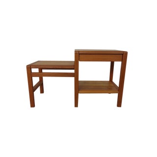 Teak Side Table with Drawer from Salling Stolefabrik Durup, 1970s For Sale