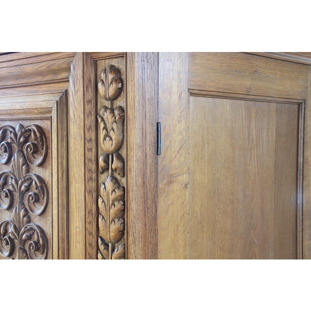 Vintage Danish Brutalist Cabinet in Oak, 1890s For Sale - Image 10 of 17