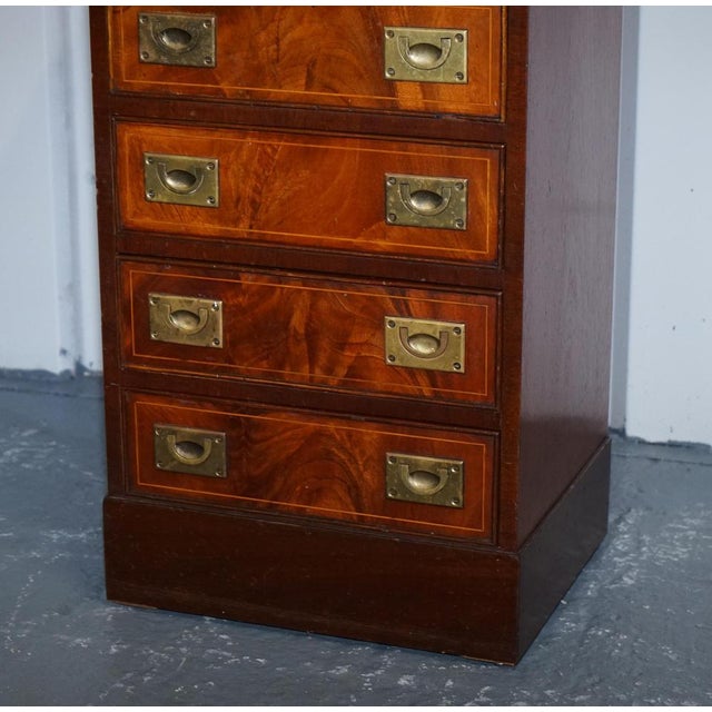 Tall Chest of Drawers with Brass Handles For Sale - Image 6 of 18