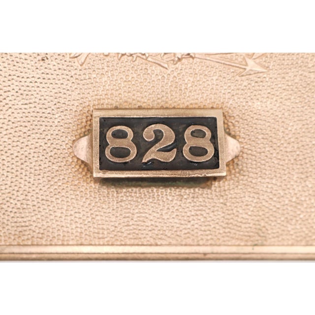 Traditional Yale & Towne Vintage Bronze u.s. Post Office Box Door For Sale - Image 3 of 6