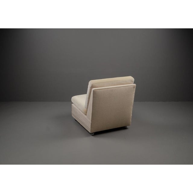 French Lounge Chair in Velvet from Airbone, 1970s For Sale - Image 14 of 18