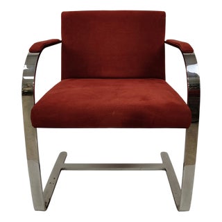 Brno Flat Bar Chairs by Mies Van Der Rohe for Knoll, 20th Century, Set of 10 For Sale