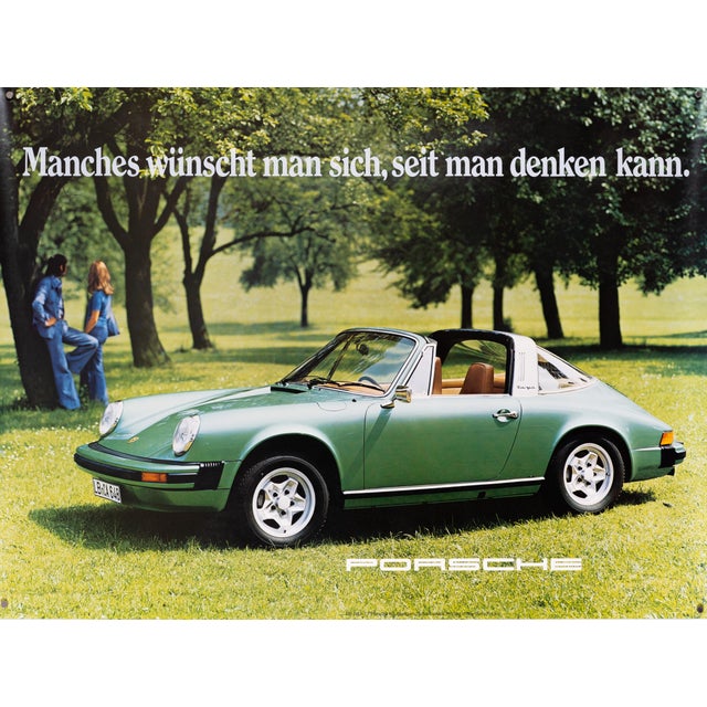 Some Things You've Wanted For As Long As You Can Remember Porsche Advertising Poster, 1970s For Sale - Image 9 of 9
