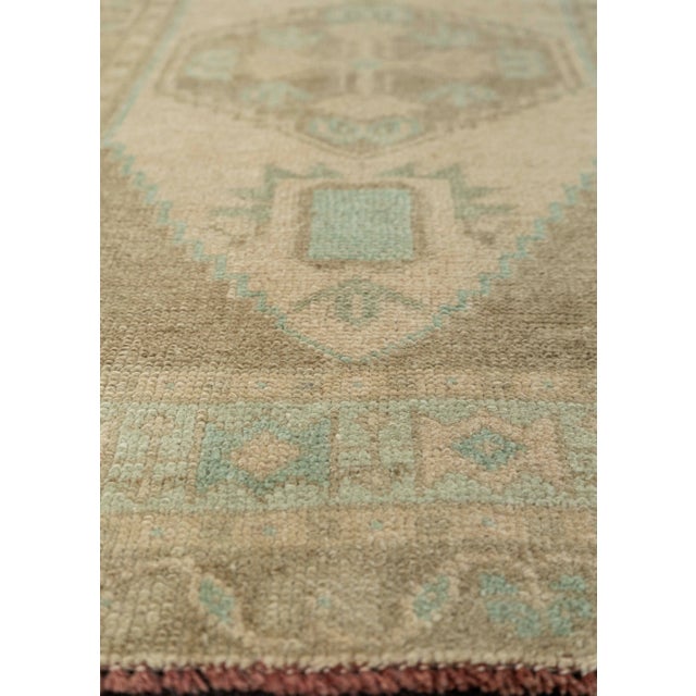 Turkish Turkish Mini Rug Oriental Hand Knotted Vintage Rug 1'9" x 3' #21087 For Sale - Image 3 of 8
