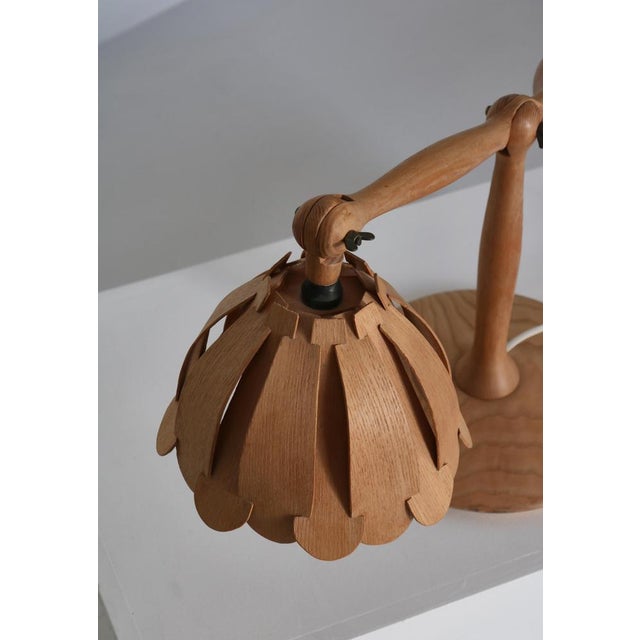 Scandinavian Modern Luxus Ashwood Table Lamp by Östen Kristiansson, Sweden, 1960s For Sale - Image 12 of 18