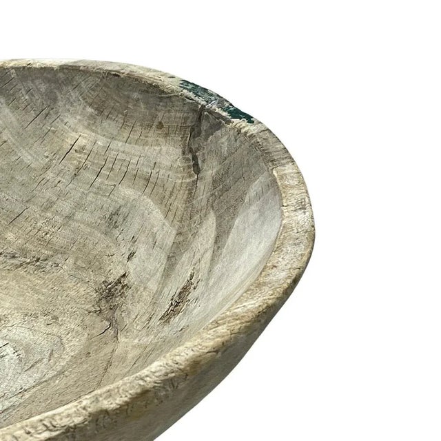 1970s Vintage Wooden Parat Bowl - Medium For Sale - Image 4 of 5