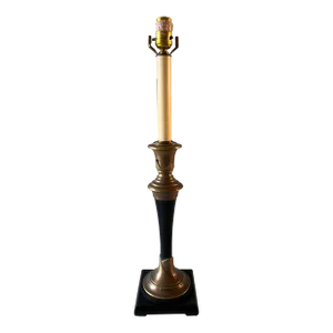 Vintage Brass Column Table Lamp