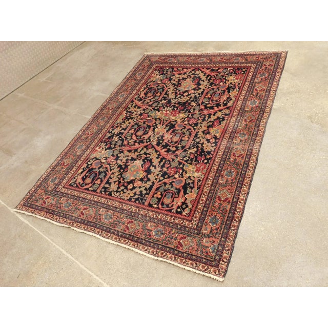 1920s Antique Persian Tabriz Rug-4'7"x 6'6" For Sale - Image 12 of 12