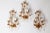 Gold Venetian Hollywood Regency Gilt Crystal Wall Lights, Italy, 1970s, Set of 3 For Sale - Image 8 of 18