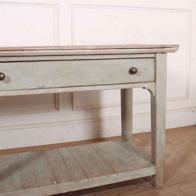 English Painted Potboard Dresser Base For Sale - Image 6 of 12