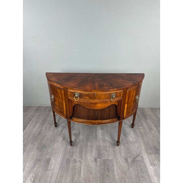 19th Century Louis XVI Half-Moon Buffet For Sale - Image 3 of 13
