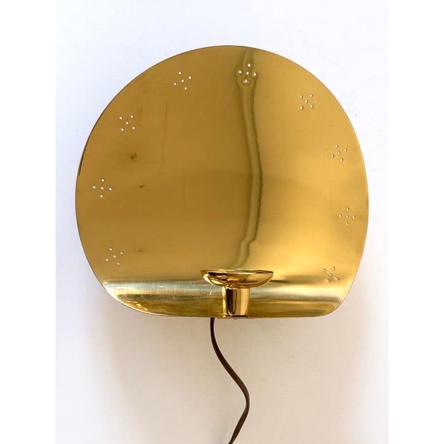 Mid-Century Brass Sconce with Candleholder from Boréns Borås, Sweden, 1970s For Sale - Image 9 of 18