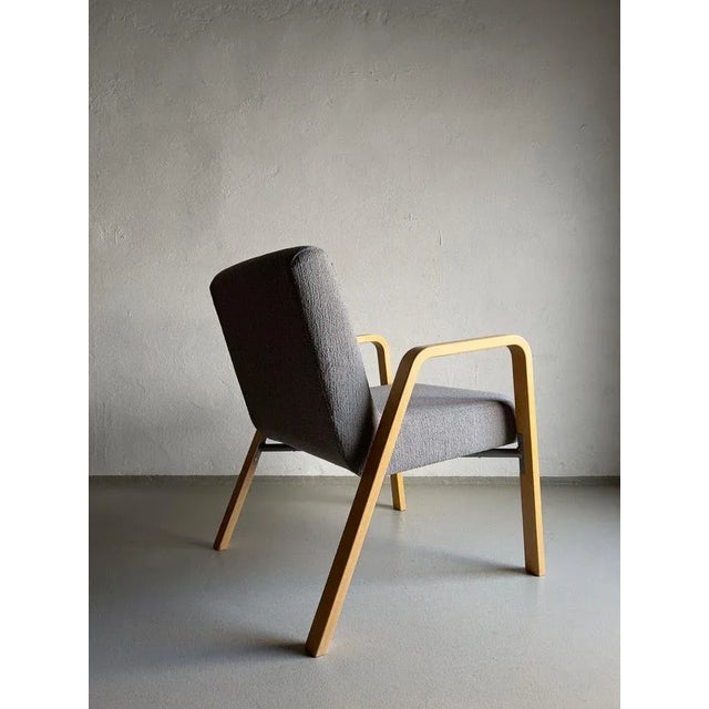 Scandinavian Gray Easy Chair | 1980s For Sale - Image 4 of 12