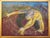Early 21st Century Massimo Greco, Dancer, 2000, Acrylic Painting on Cardboard For Sale - Image 5 of 5