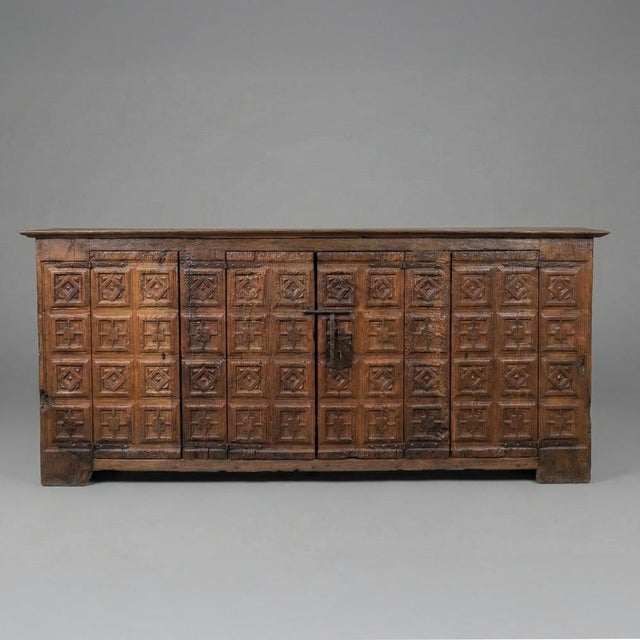 Spanish Sideboard with Diamond Points, 1700s For Sale - Image 12 of 12