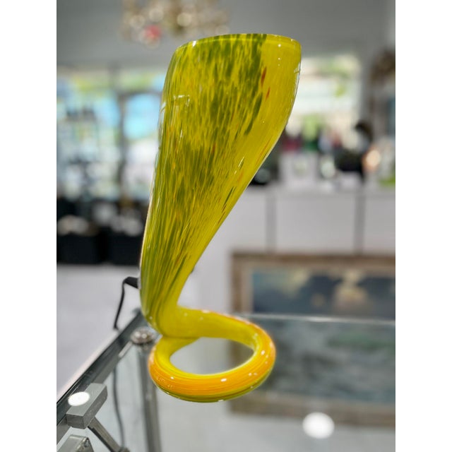 2000 - 2009 Murano Glass Table Lamp by Barovier Toso For Sale - Image 5 of 7