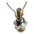 Black Vintage Capodimonte Porcelain Italy Black White Handpainted Fish Filigree Table Lamp For Sale - Image 8 of 16