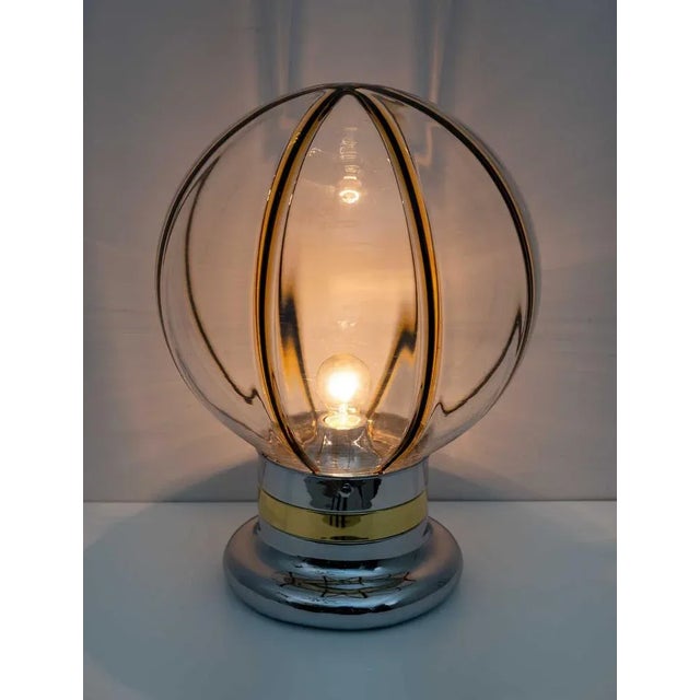 Mid-Century Modern Italian Sugar Toni Table Lamp in Murano Glass, 1970 For Sale - Image 4 of 10