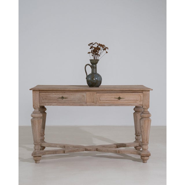 19th Century France Antique White Wood Console Table For Sale In Greensboro - Image 6 of 11