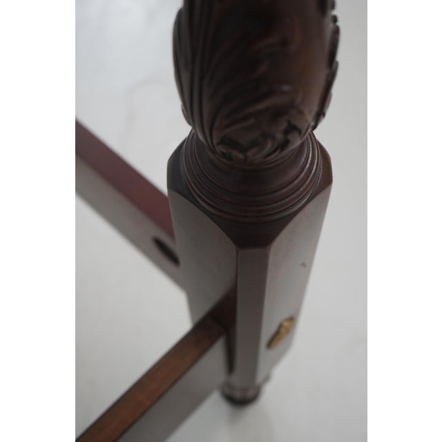 Councill Craftsmen King Size Mahogany Poster Bed For Sale - Image 10 of 16