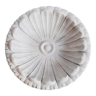 White Marble Lotus Bowl For Sale