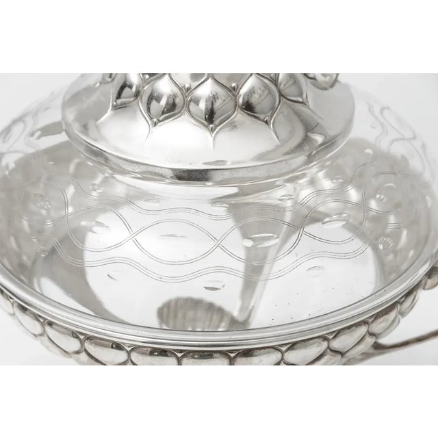 Art Nouveau Silver Plate & Crystal Punch Bowl WMF For Sale - Image 10 of 12