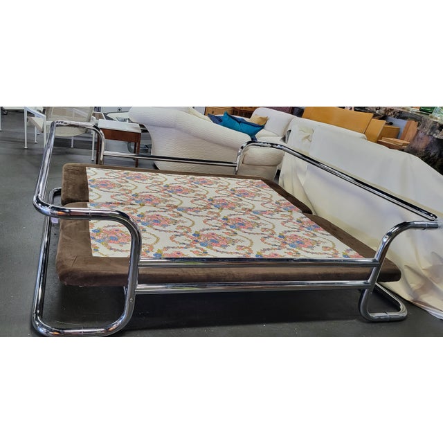 Postmodern Vintage King Chrome Bed Frame "Kromvik" by Ikea For Sale - Image 3 of 12