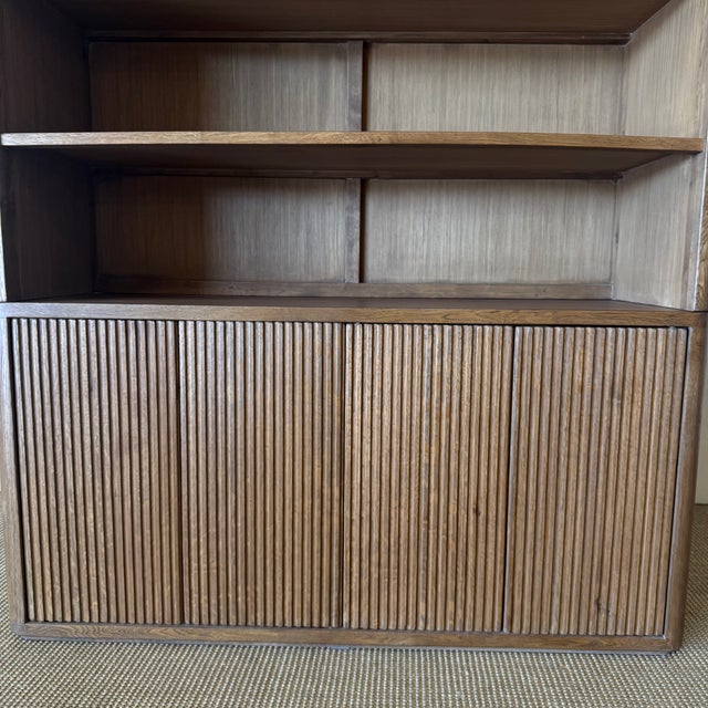 Reed 4 Shelf Oak Bookcase 84"h For Sale In Los Angeles - Image 6 of 13