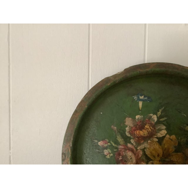 Very pretty little hand painted tray bought in the UKsmall chip on outside rim