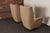 Pair of Italian Modernist High Back Lounge Chairs in Two-Tone Bouclé and Walnut For Sale - Image 17 of 18