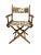 Brown Walnut Directors Chair FoldingCongo Bongo Canvas Textile For Sale - Image 8 of 12