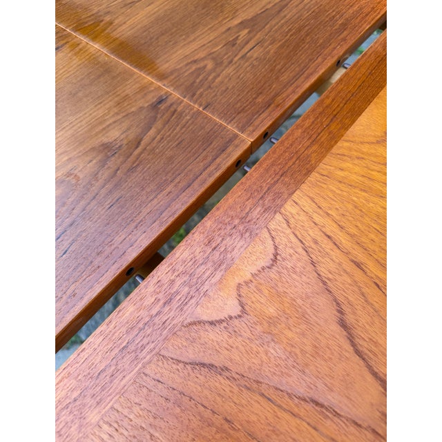 Wood Teak Dining Table with Butterfly Extension from Faarup Møbelfabrik For Sale - Image 7 of 11