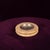 Overview A sculptural round ashtray in warm Italian travertine, 1970s, fitted with a removable polished metal dish. A...
