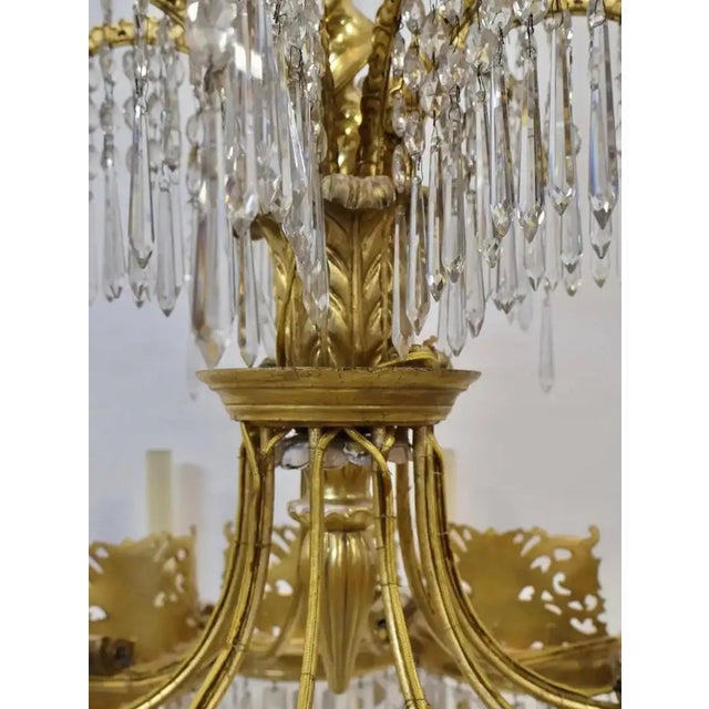 Wood Early 19th Century Neoclassical Chandelier by Karl Friedrich Schinkel For Sale - Image 7 of 10