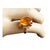 Retro 18k Gold Imperial Citrine Brazilian Quartz Ring Size 6 For Sale - Image 9 of 9