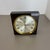 Modernist Wood and Brass Table or Wall Clock from Junghans, Germany, 1970s For Sale - Image 4 of 18