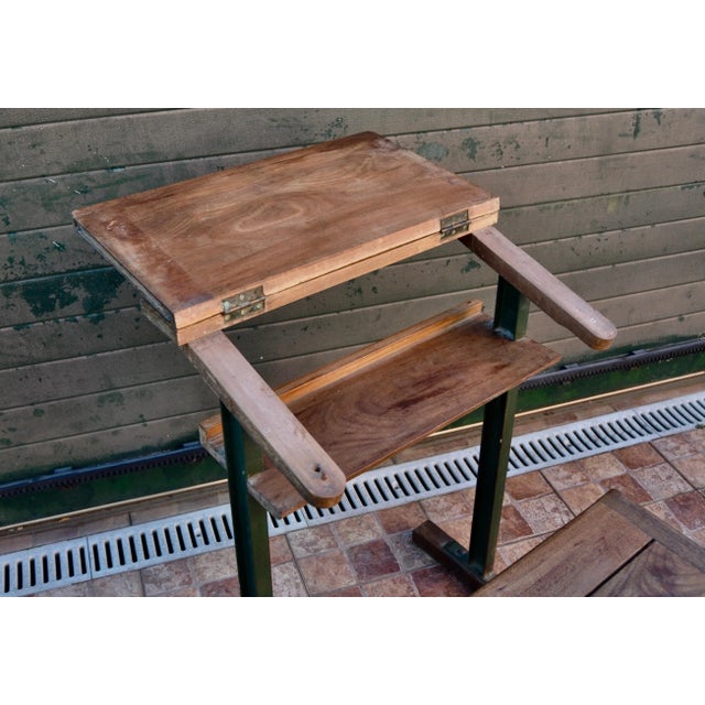 Vintage School Desk For Sale - Image 10 of 15