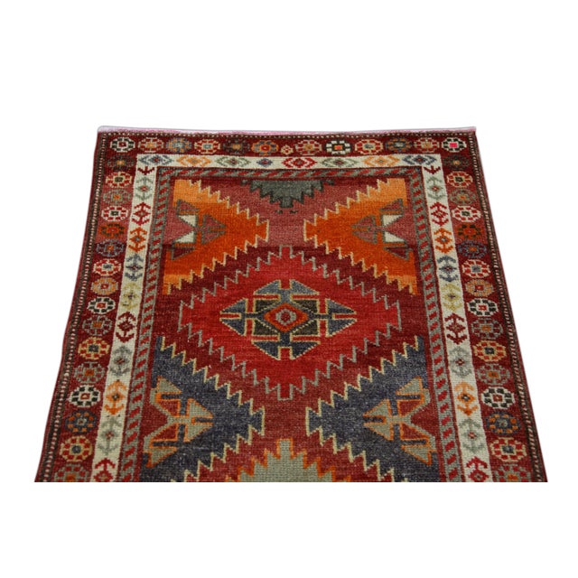 Vintage Turkish Rug 2'11" x 11'11" For Sale - Image 4 of 6