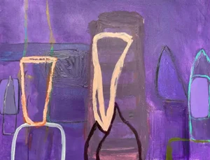 "Urban Legend" Large Contemporary Abstract Painting by Guy Lyman