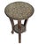 1940s Vintage Marquetry Wood Inlay Round Side Table, Circa 1940 For Sale - Image 5 of 11
